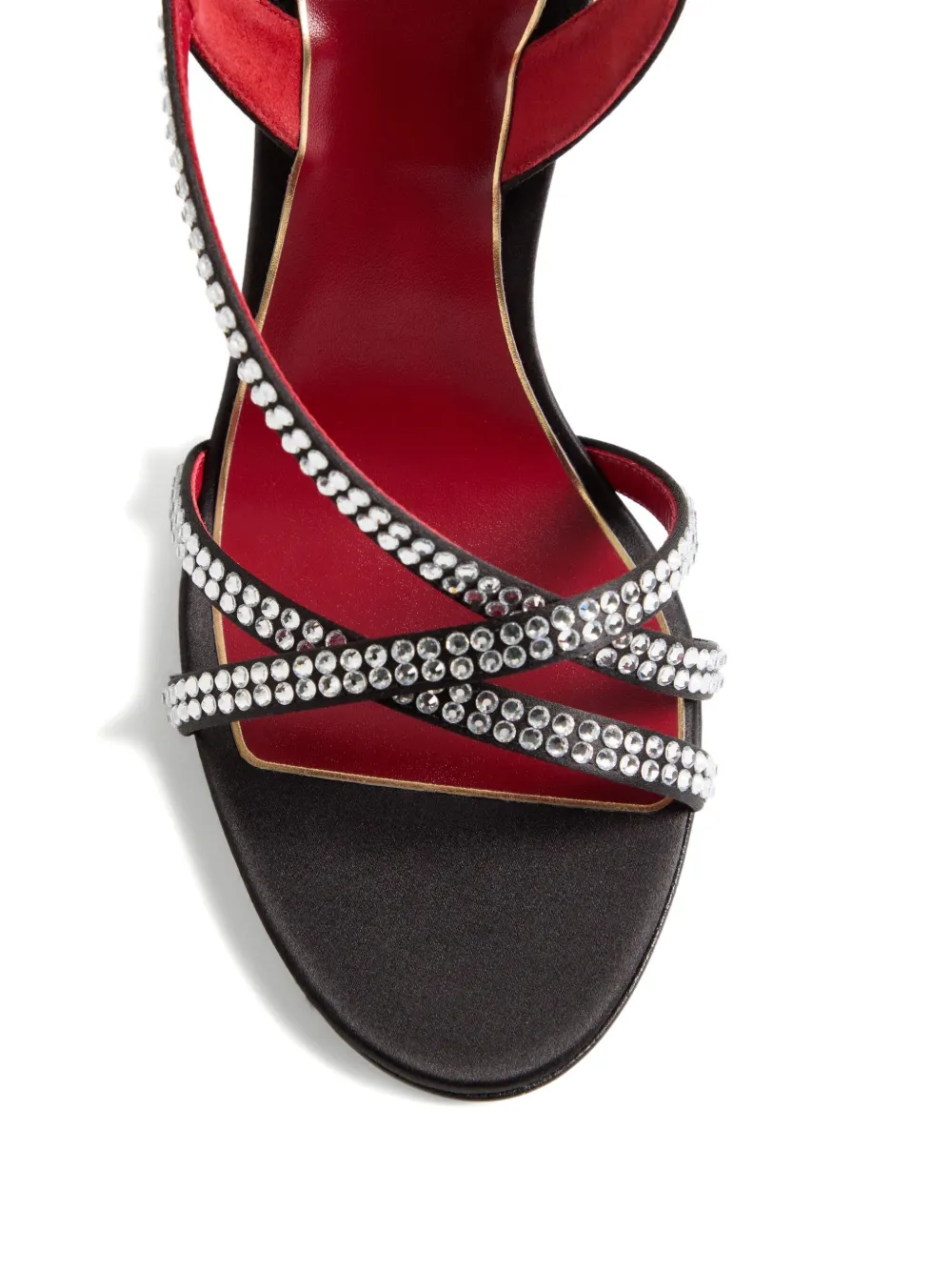 Valentino Garavani 105mm Dans Le Foyer slingback sandalen verfraaid met kristallen Zwart