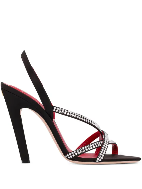 Valentino Garavani 105mm Dans Le Foyer crystal-embellished slingback sandals
