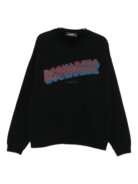 DSQUARED2 logo-print cotton sweatshirt