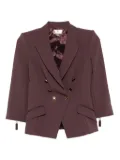 Elisabetta Franchi double-breasted jacket - Brown