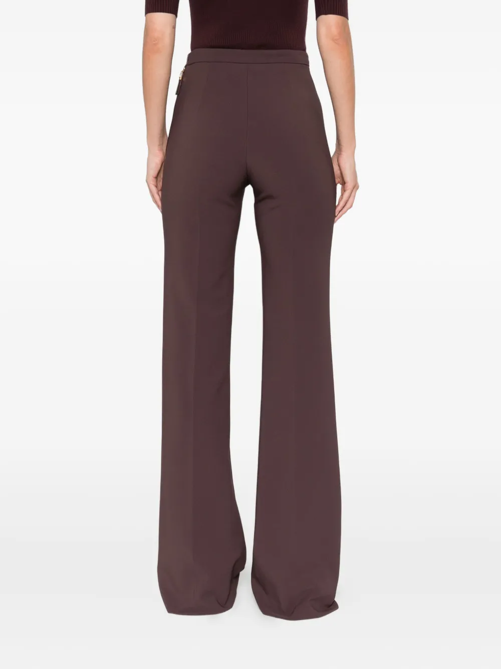Elisabetta Franchi button-detail trousers Bruin