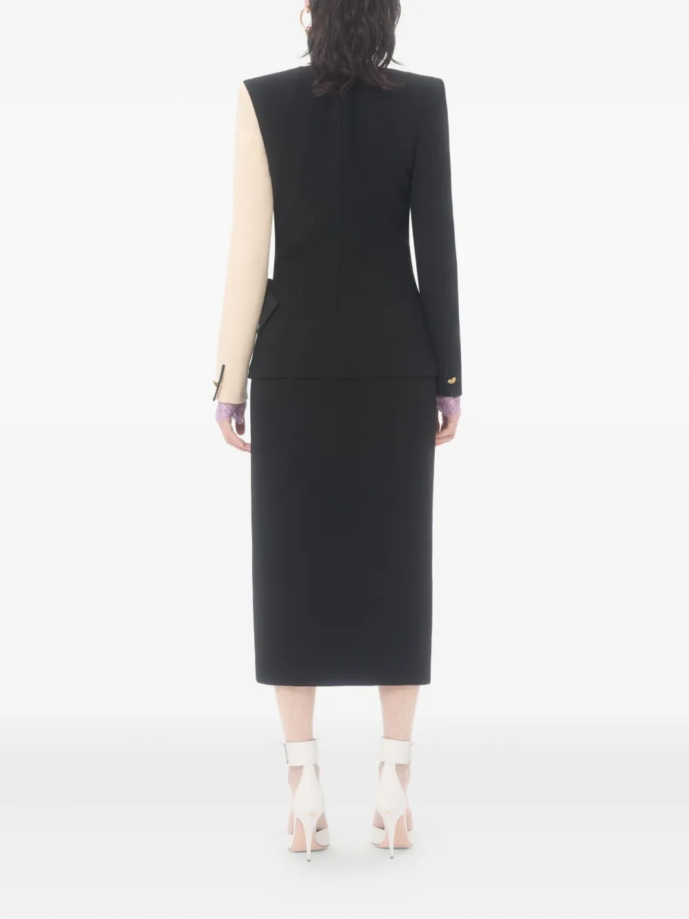 Valentino Garavani Crêpe jurk met strikdetail Zwart