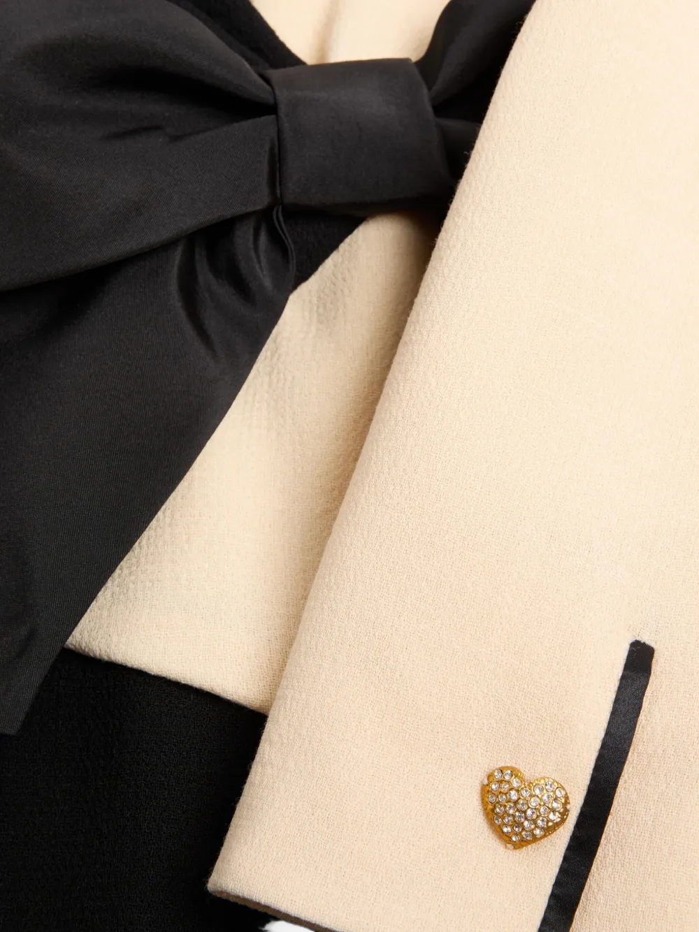 Valentino Garavani Crêpe jurk met strikdetail Zwart