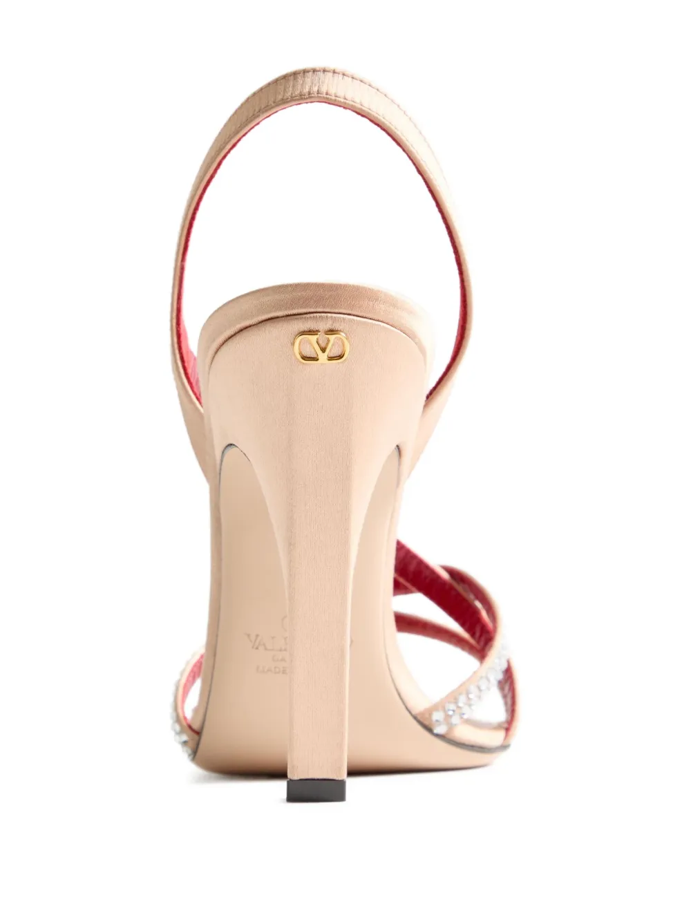 Valentino Garavani 105mm Dans Le Foyer slingback sandalen verfraaid met kristallen Roze