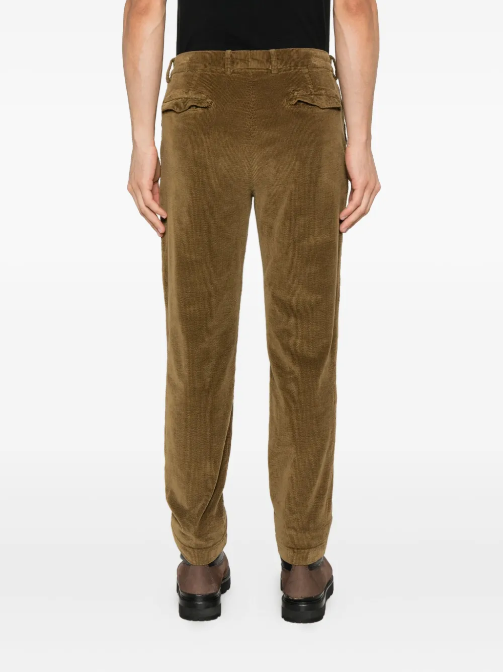 Barena Ribfluwelen broek met zak Bruin
