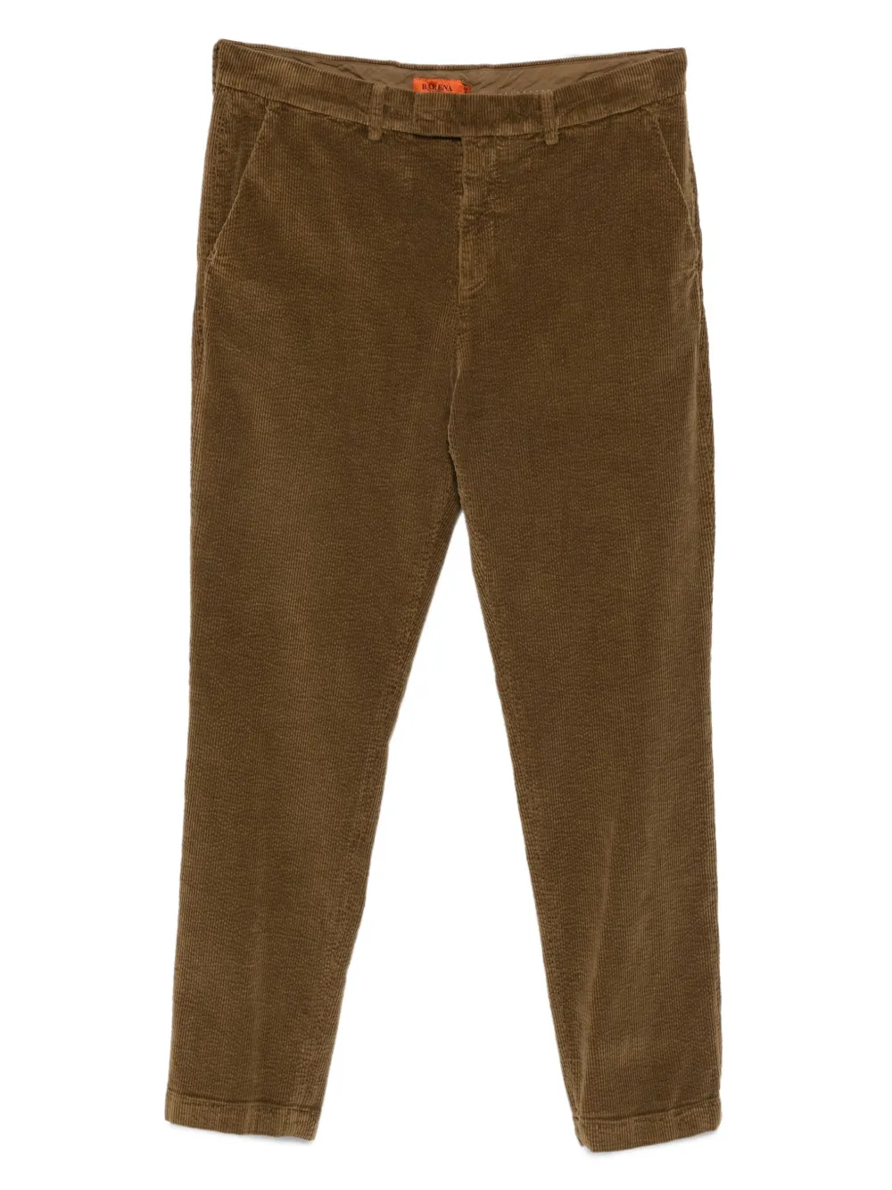 Barena Ribfluwelen broek met zak Bruin