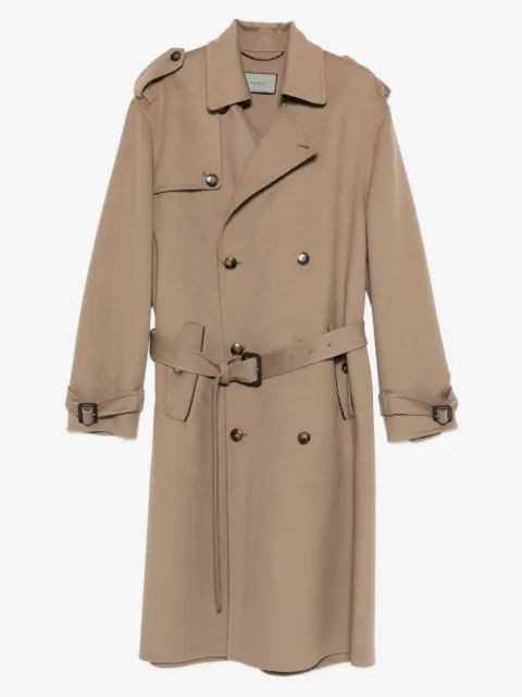 Canali belted double-breasted coat