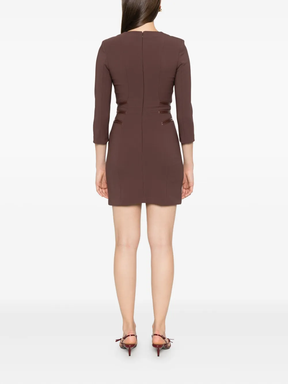 Elisabetta Franchi zip-detail dress Bruin
