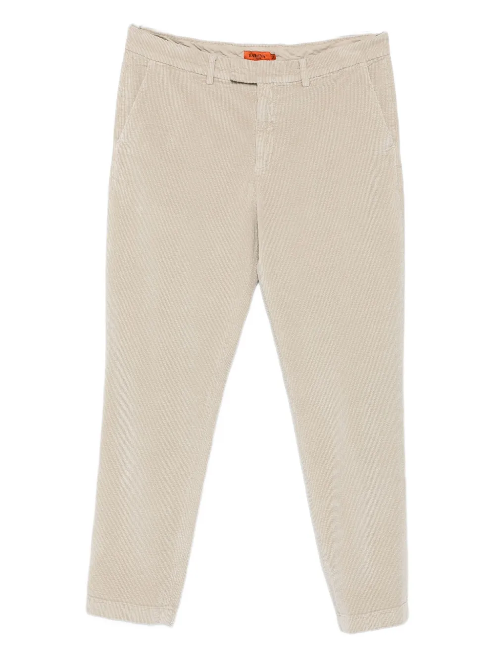 Barena Ribfluwelen broek met steekzak Beige
