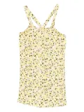 ME FUI cross-straps floral dress - Yellow