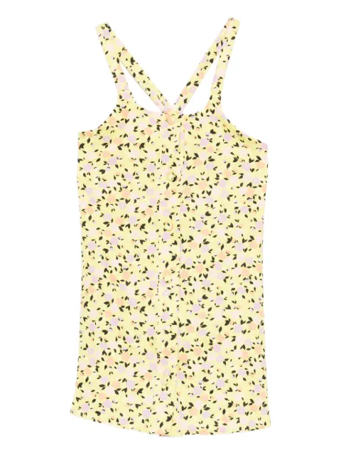 ME FUI cross-straps floral dress