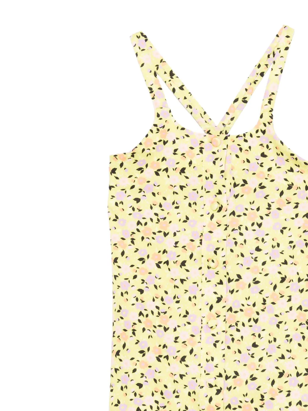 Me Fui Cross-straps Floral Dress In Multi