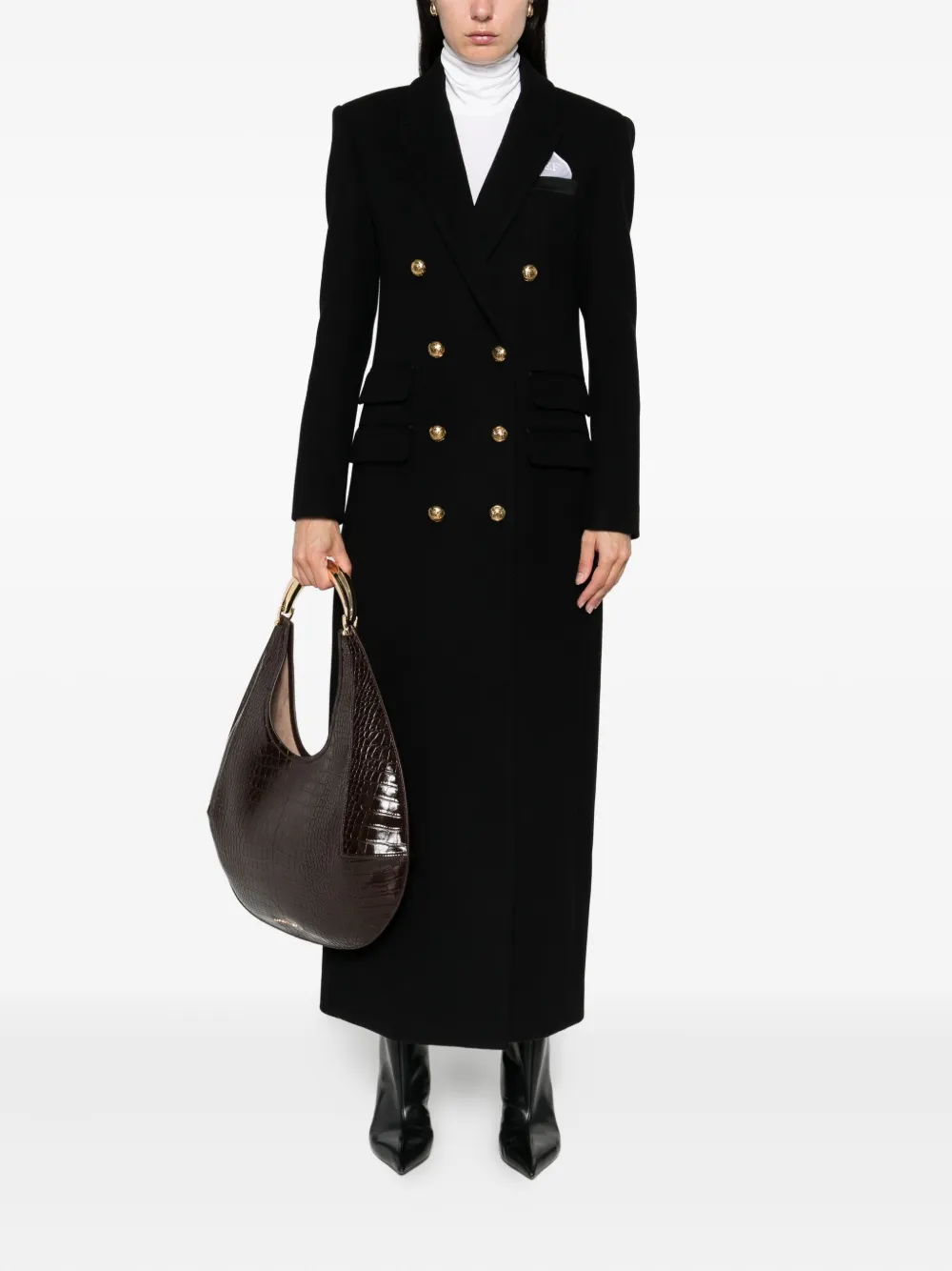 Elisabetta Franchi Jas met dubbele rij knopen Zwart