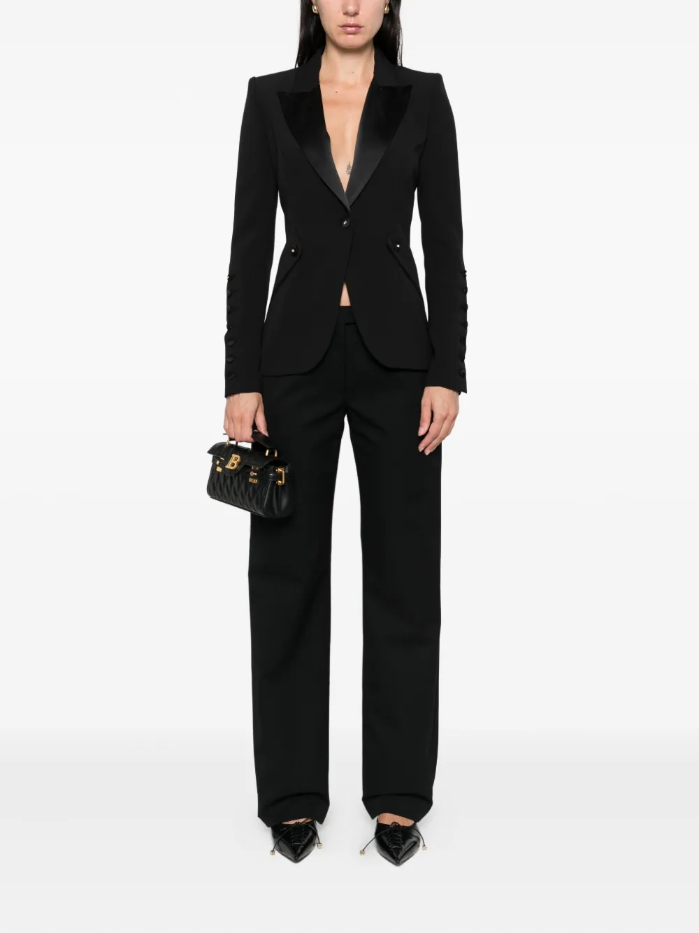 Elisabetta Franchi peak-lapels blazer | Fitted Jackets | Image 2