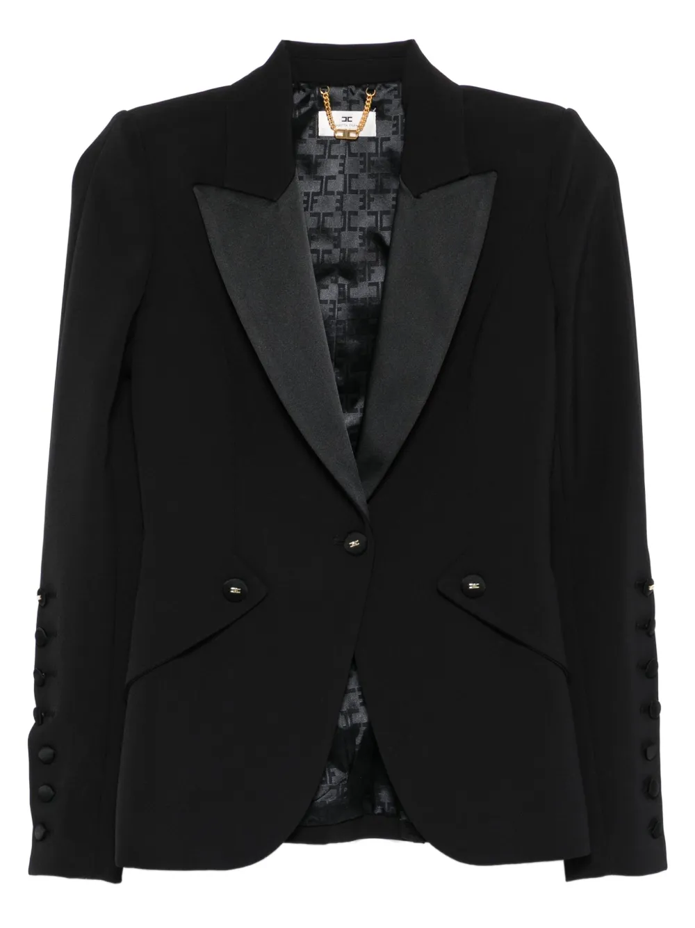 Elisabetta Franchi peak-lapels blazer | Black | Image 1