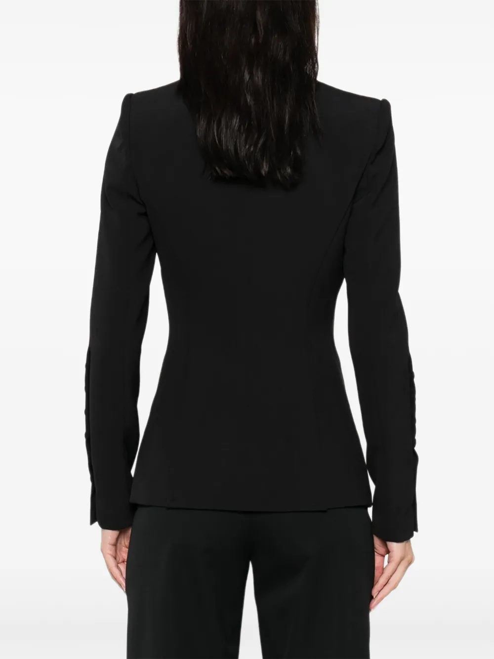 Elisabetta Franchi Blazer met puntige revers Zwart
