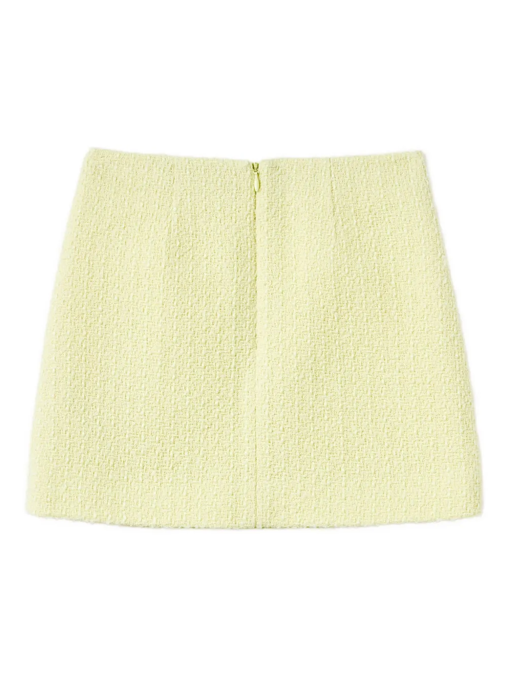 Self-Portrait Kids Tweed mini-rok Geel