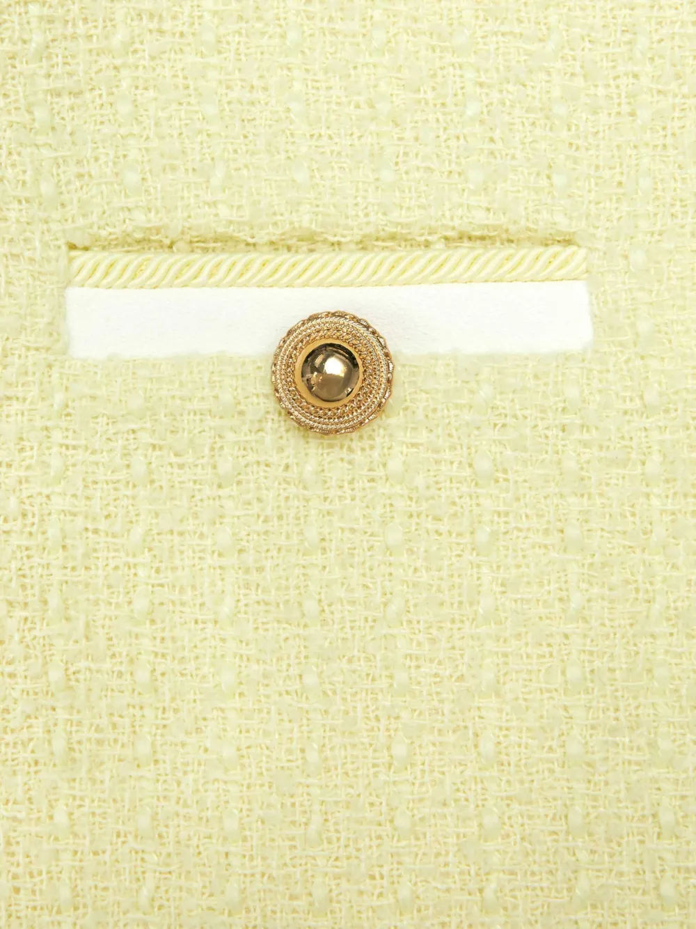 Self-Portrait Kids Tweed mini-rok Geel