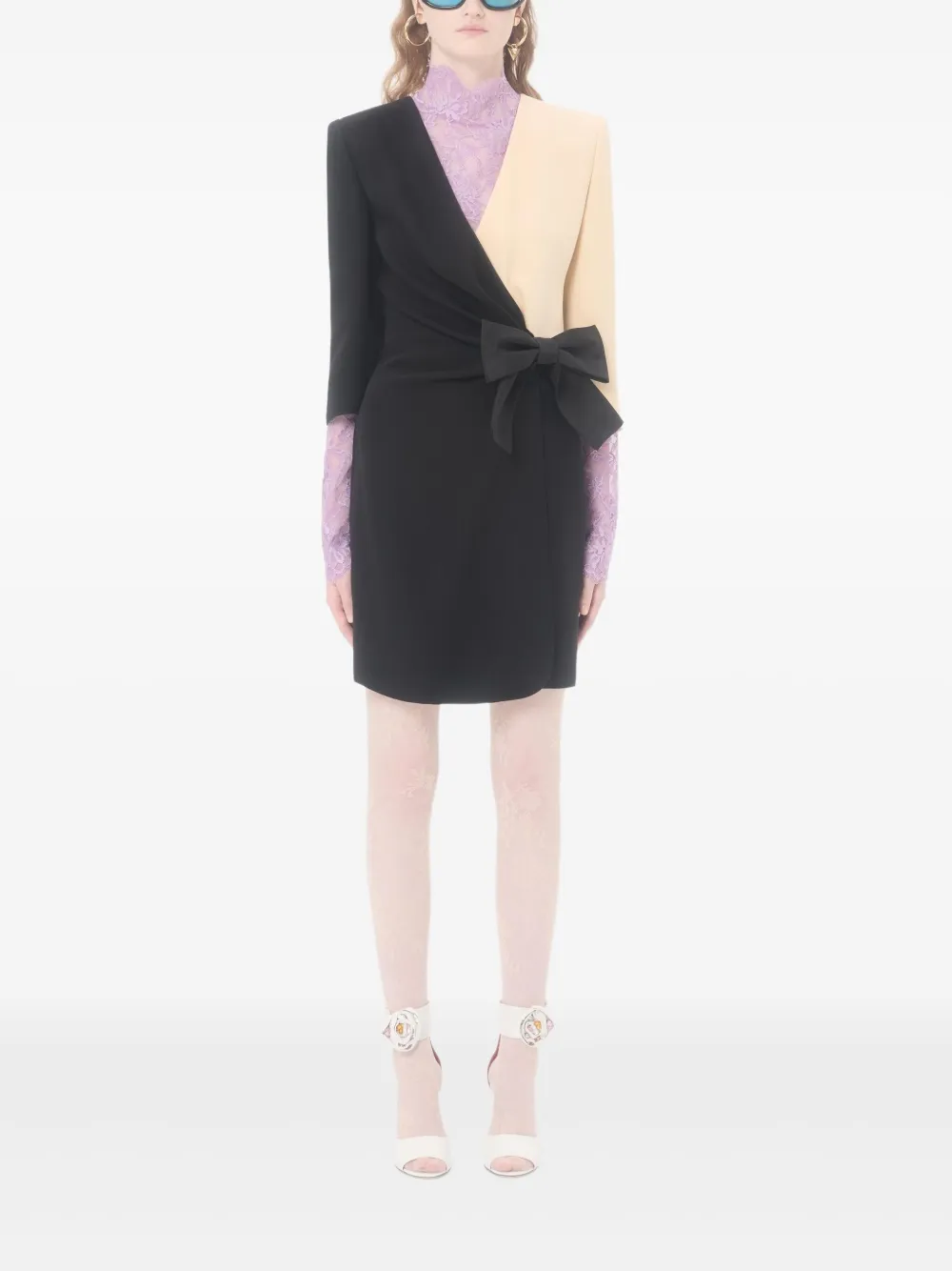 Valentino Garavani Midi-jurk met strik-detail Zwart