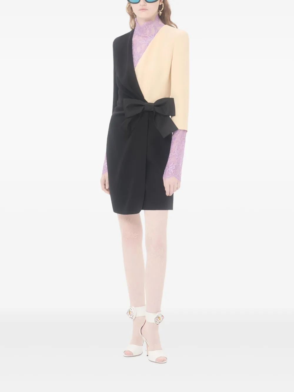 Valentino Garavani Midi-jurk met strik-detail Zwart