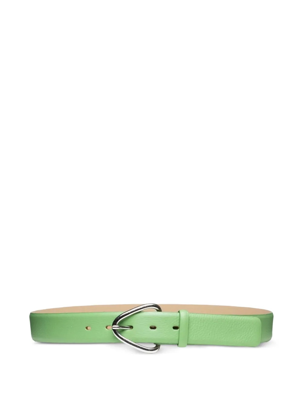Poche Paris Dalia Remen buckle leather belt - グリーン Poche Paris Dalia Remen buckle leather belt - グリーン