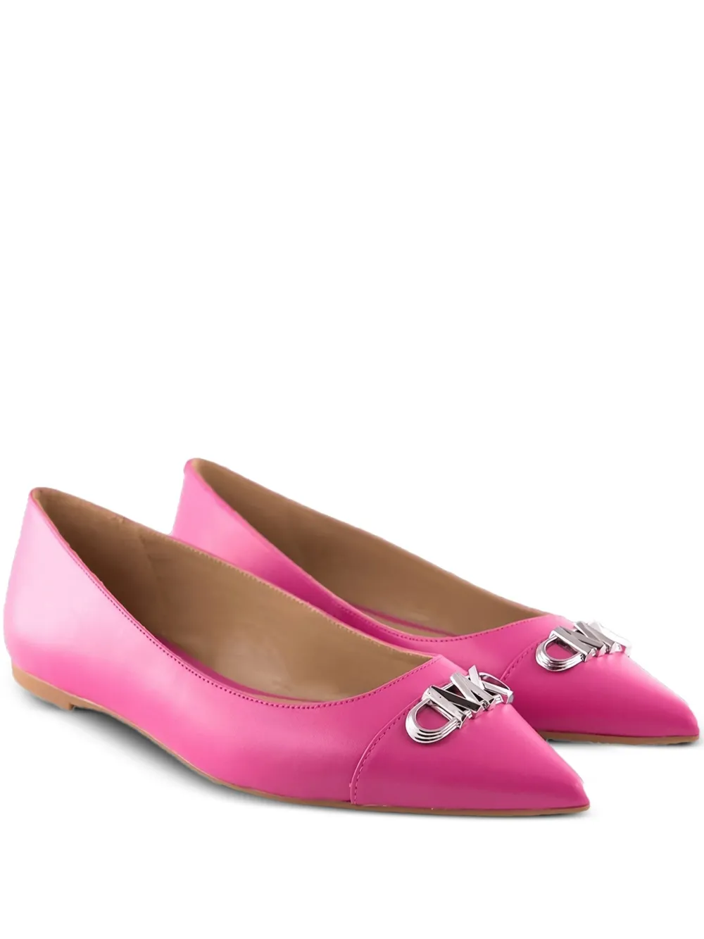 Michael Michael Kors Cipele Logo-plaque Pointed-toe Pumps In Pink