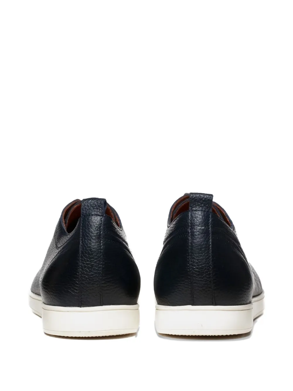 Poche Paris lace-up leather sneakers Black