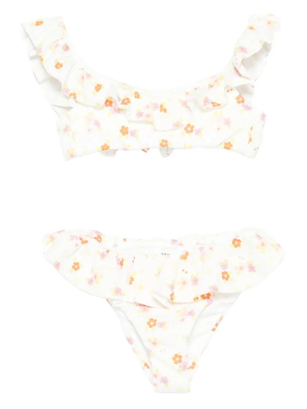 ME FUI floral ruffled bikini | White | Image 1