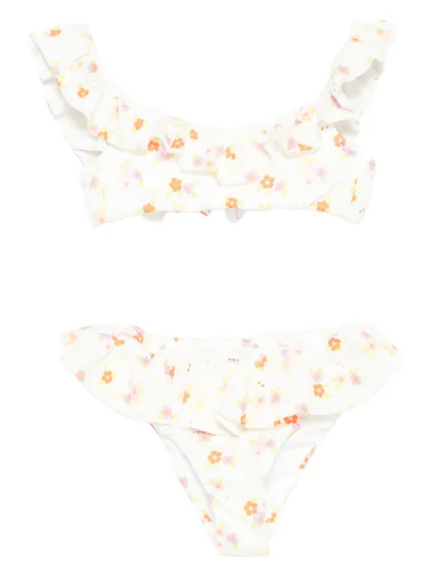 ME FUI floral ruffled bikini