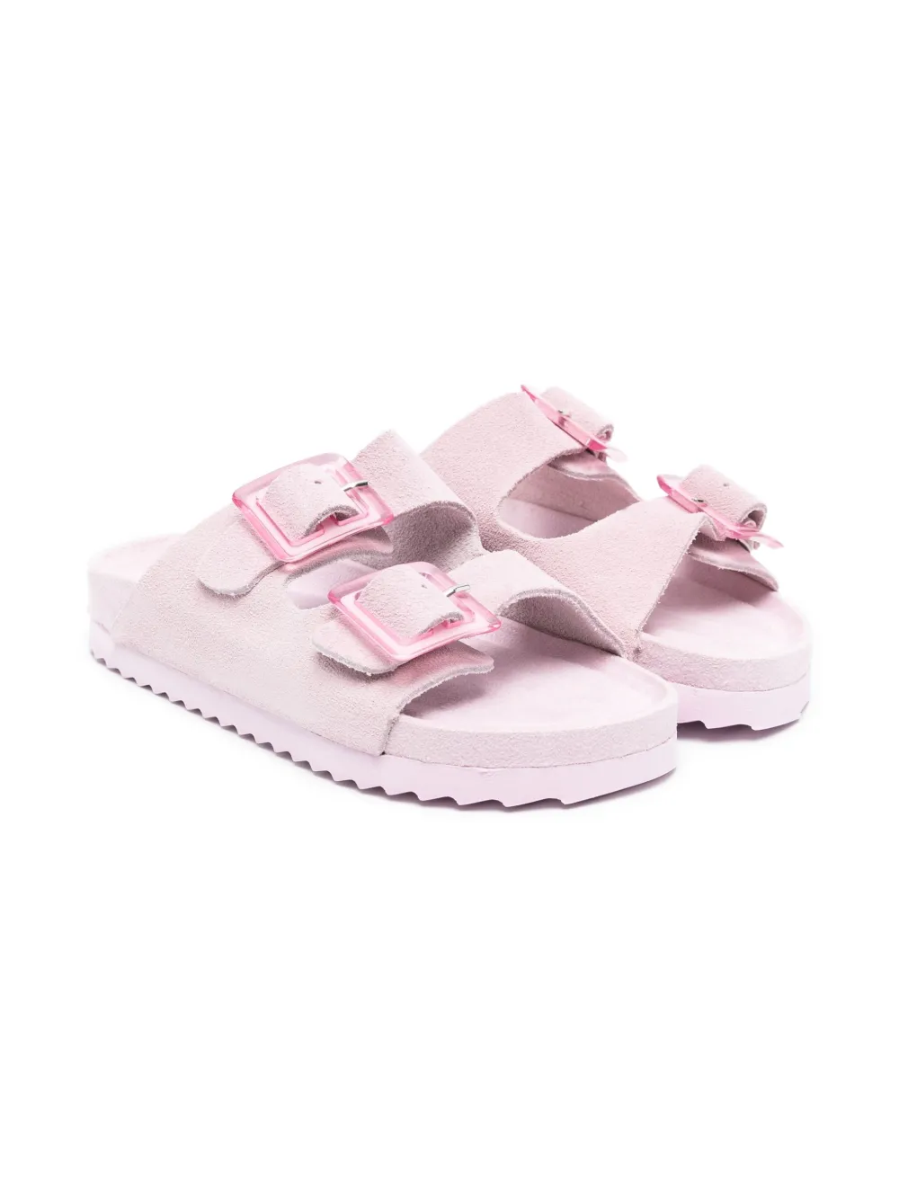 Colors Of California Kids double-buckle sandals Purple