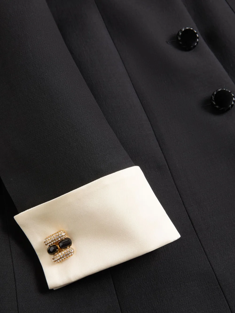 Valentino Garavani Couture crêpe mini-jurk Zwart