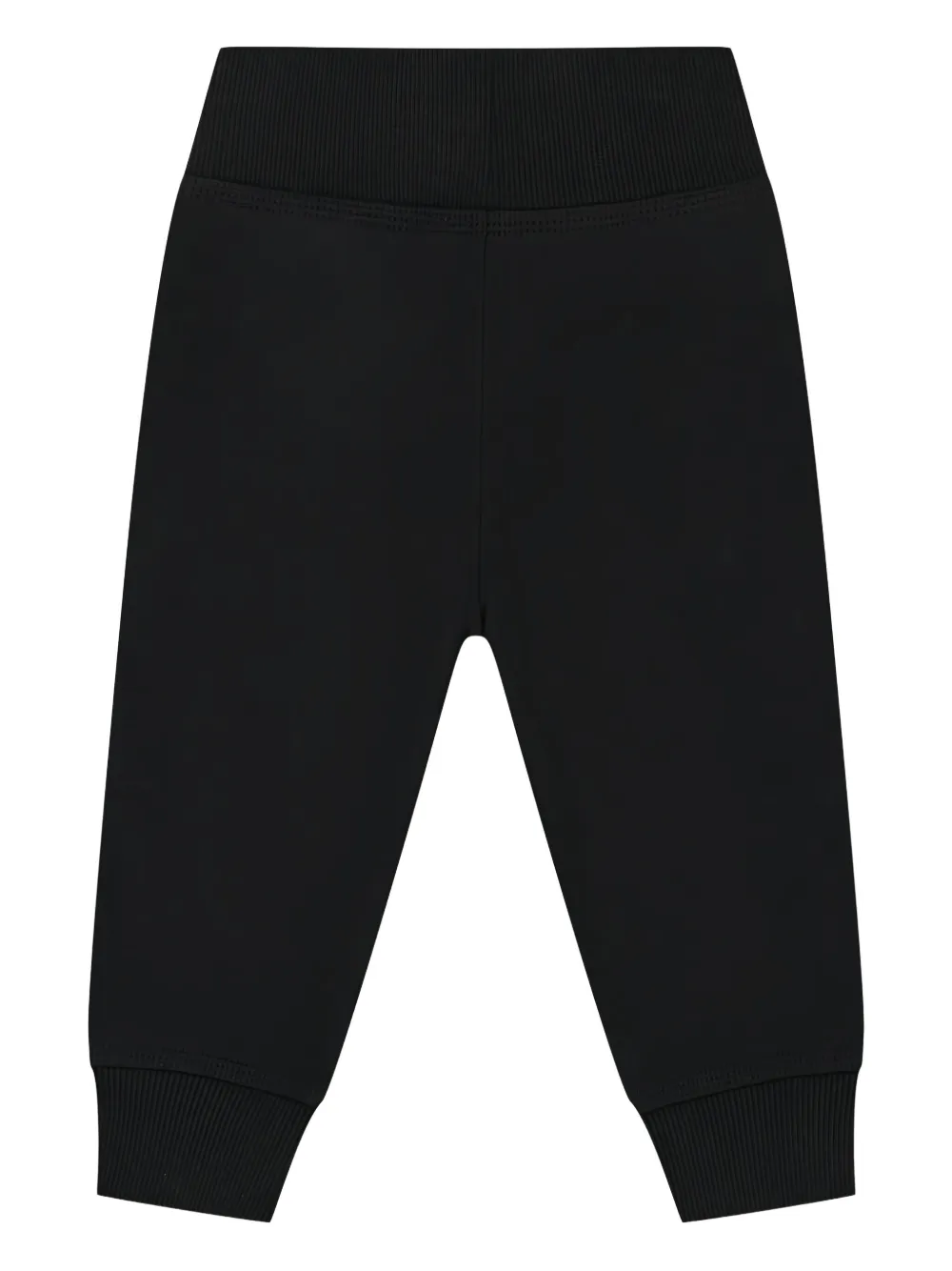 Burberry Kids check-panel joggers Zwart