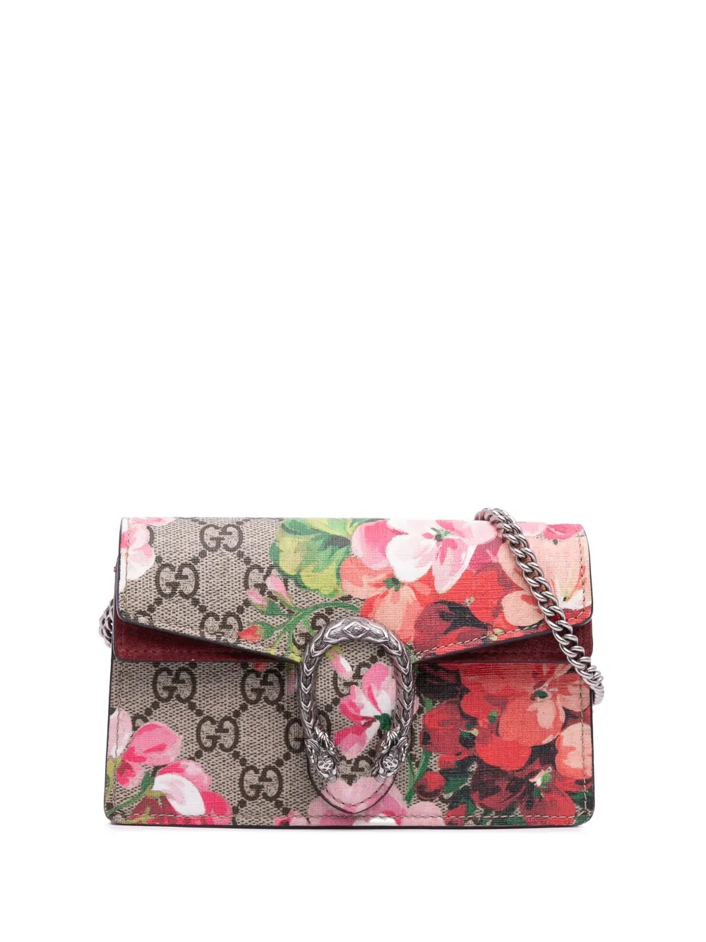 Gucci Pre-Owned 2016-2024 Super Mini GG Supreme Blooms Dionysus Gucci Pre-Owned 2016-2024 Super Mini GG Supreme Blooms Dionysus