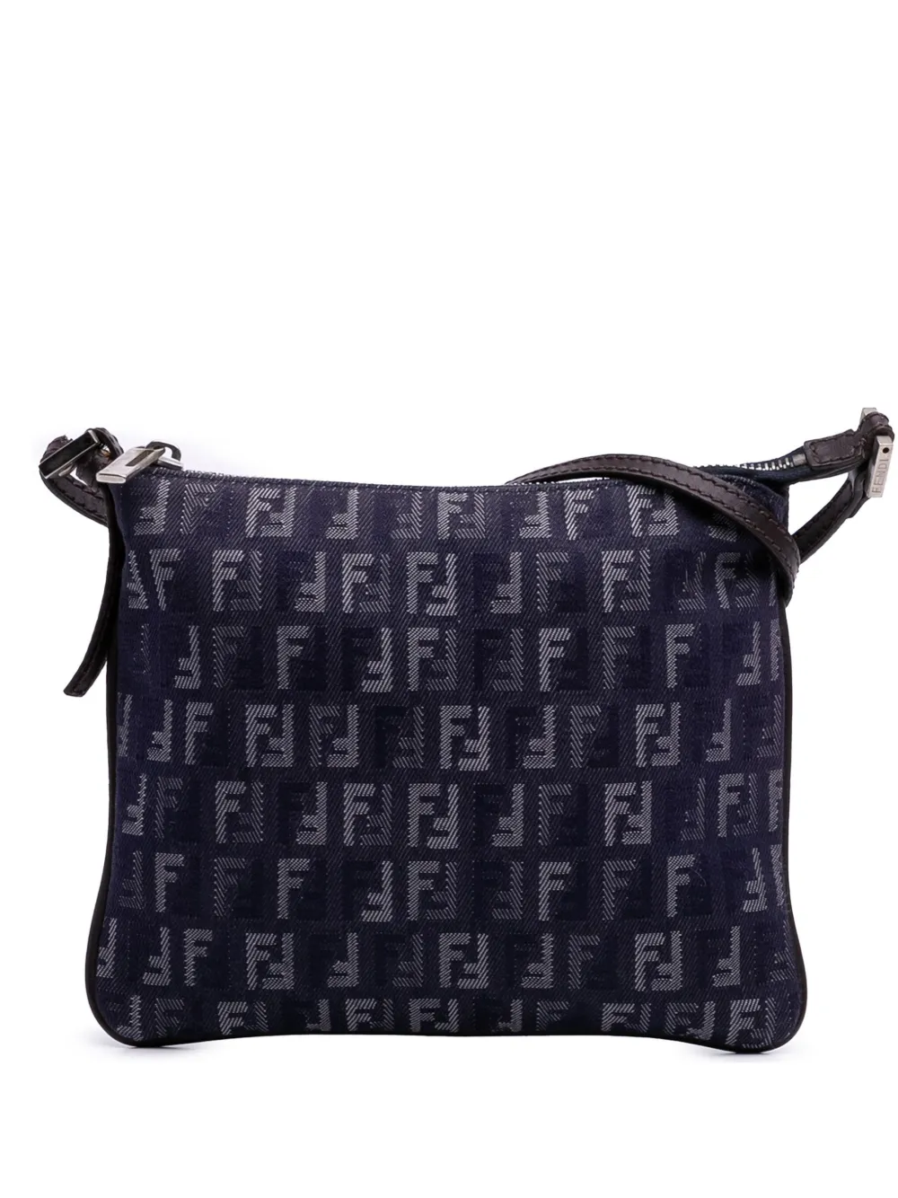 Fendi Pre-Owned 2000-2010 Zucchino Denim crossbody bag - ブルー Fendi Pre-Owned 2000-2010 Zucchino Denim crossbody bag - ブルー