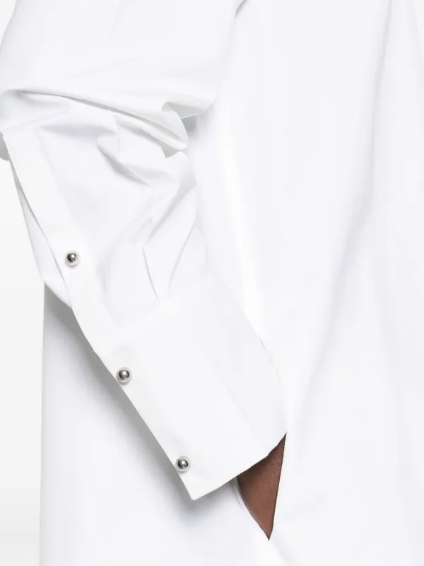 Jil Sander オーガニックコットン シャツドレス | ホワイト Jil Sander オーガニックコットン シャツドレス | ホワイト