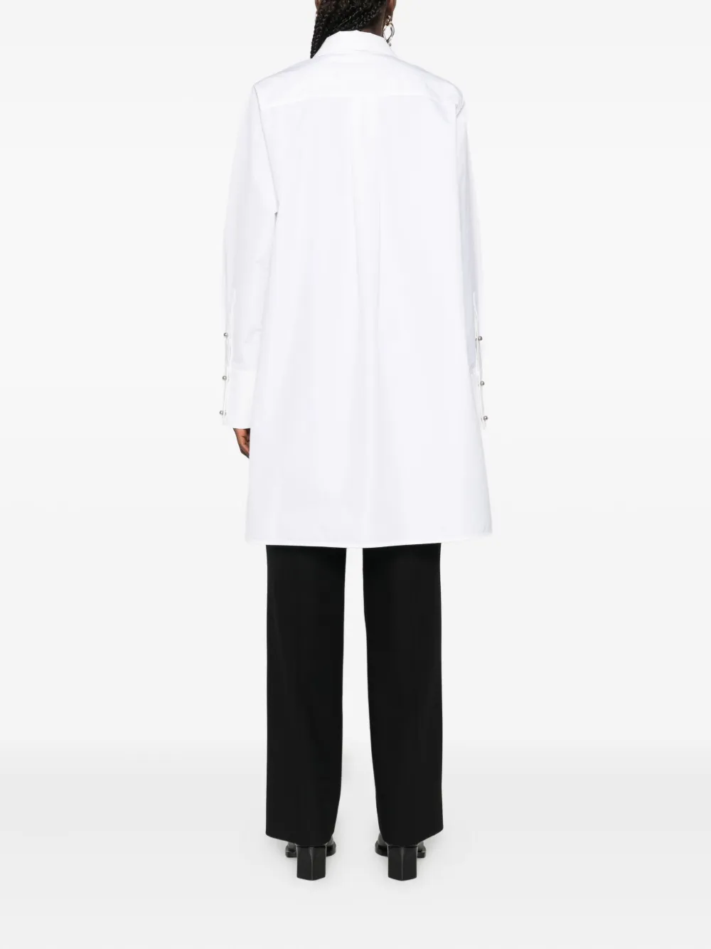 Jil Sander Blousejurk van biologisch katoen met knopsluiting Wit