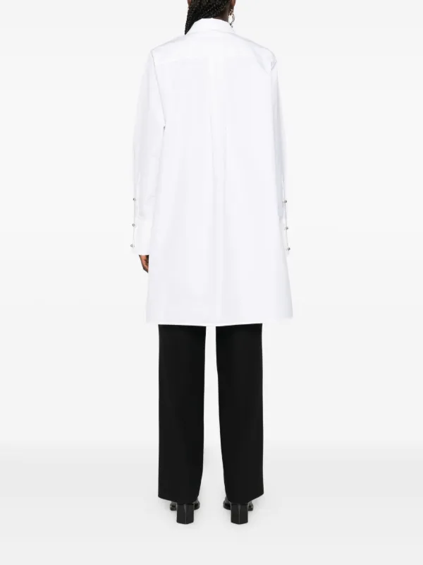 JIL SANDR コットン シャツ ドレス ホワイト【注目商品】★ Jil Sander オーガニックコットン シャツドレス | ホワイト