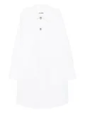 Jil Sander button-fastening organic-cotton shirt dress - White