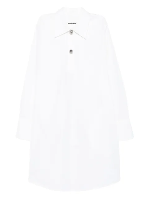 Jil Sander button-fastening organic-cotton shirt dress