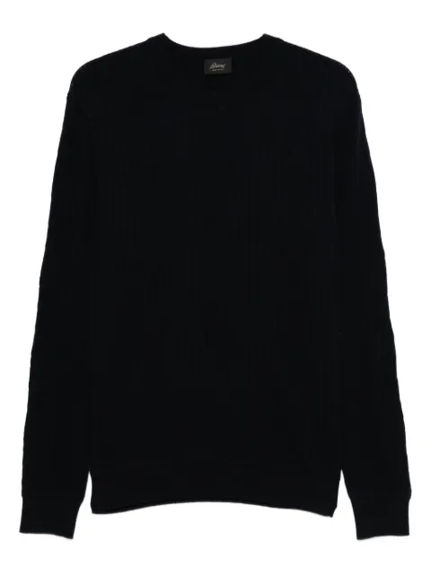 Brioni ribbed wool-cashmere blend sweater