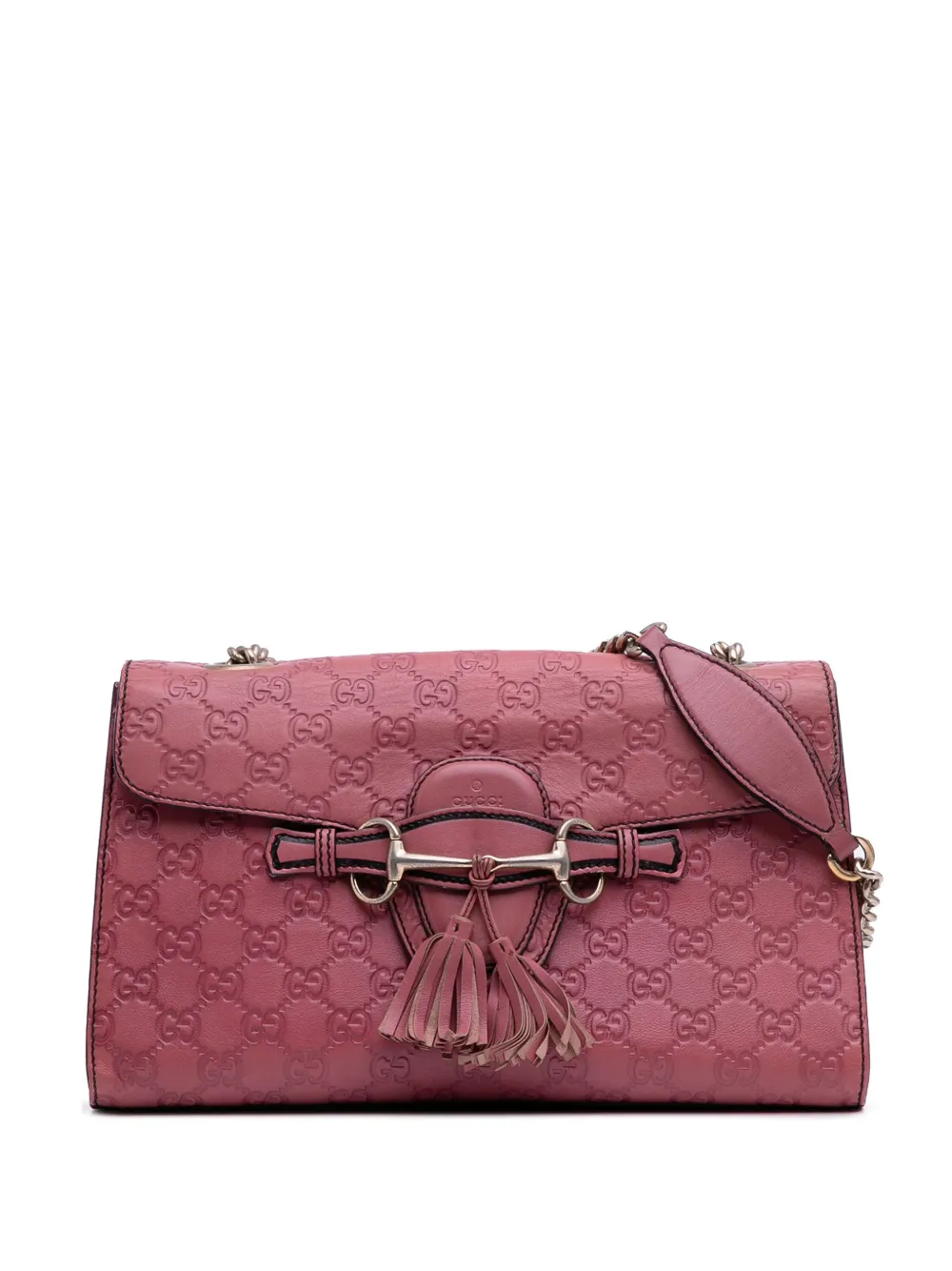 Gucci Pre-Owned 2016-2025 Medium Guccissima Emily shoulder bag - ピンク Gucci Pre-Owned 2016-2025 Medium Guccissima Emily shoulder bag - ピンク