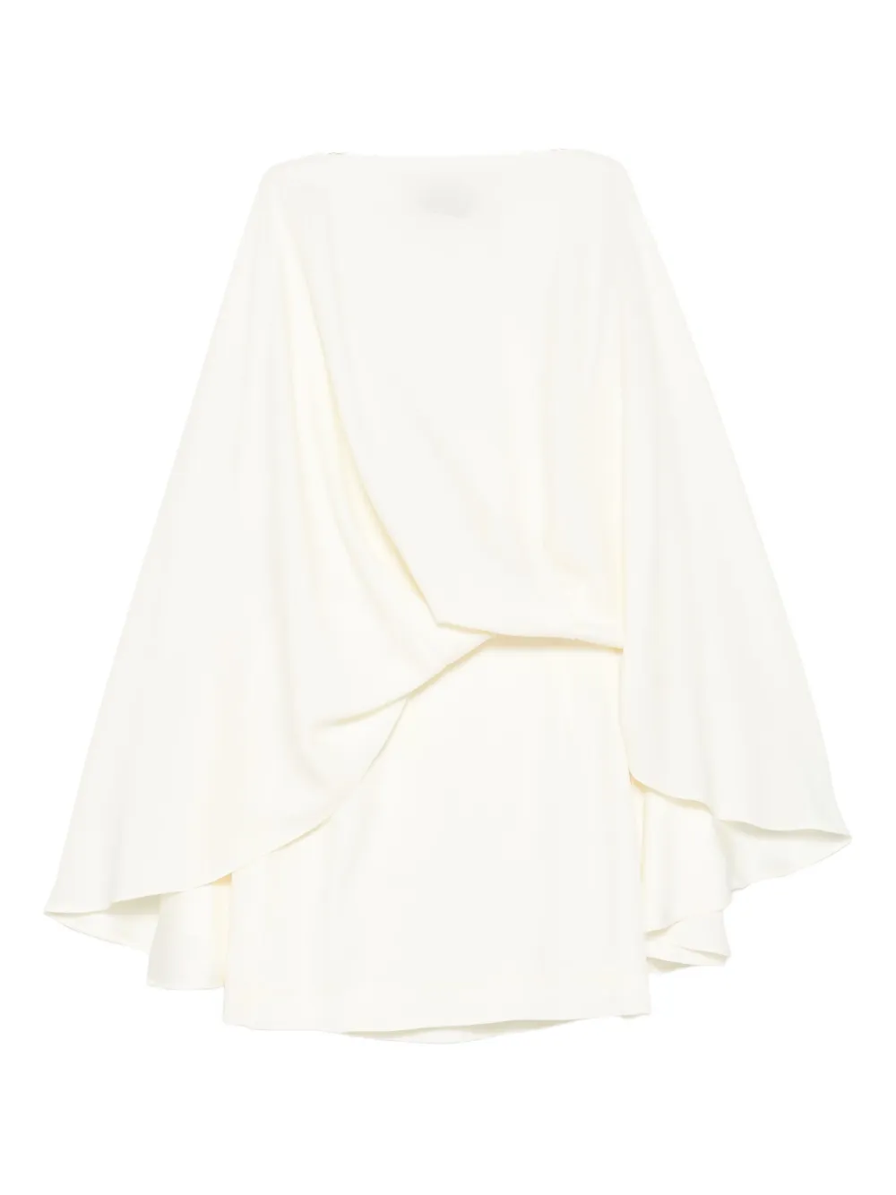 Taller Marmo Eolia Draped-layer Mini Dress In White