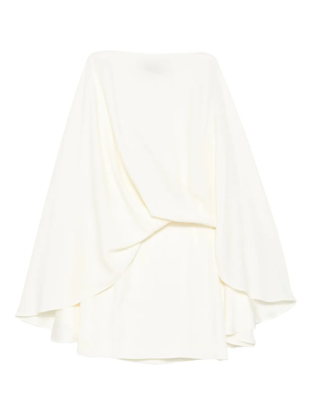 Eolia draped-layer mini dress
