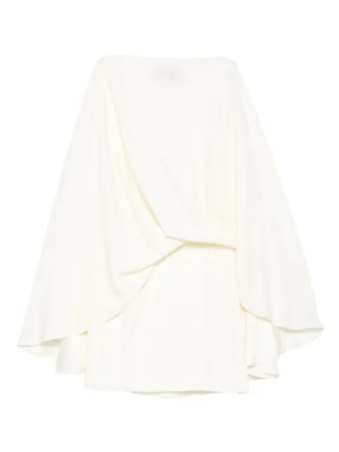 Taller Marmo Eolia draped-layer mini dress