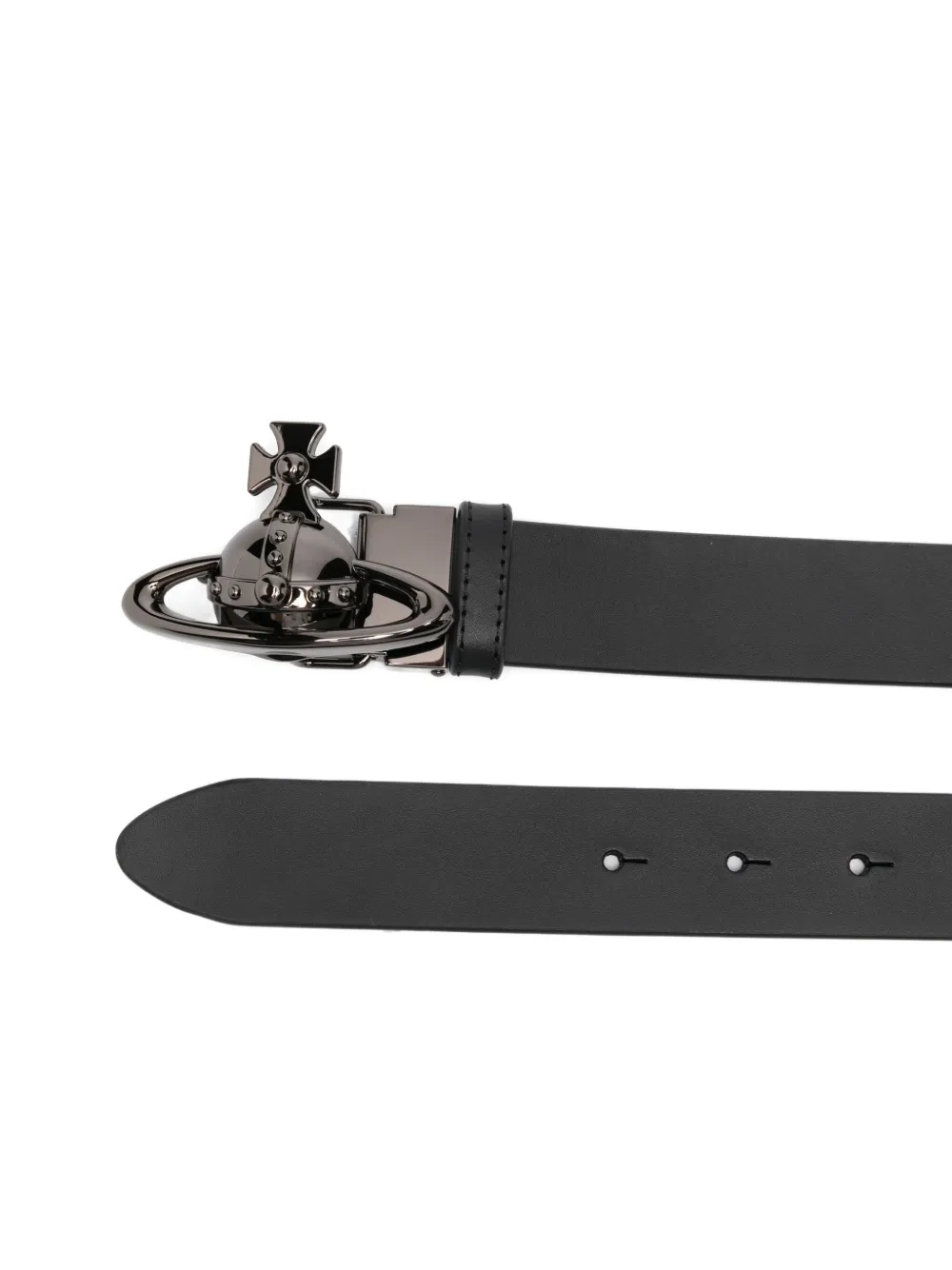 Vivienne Westwood Orb-buckle belt - Zwart