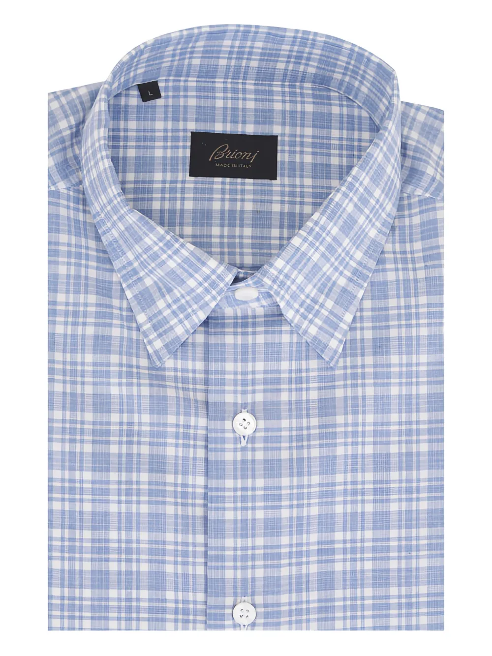Brioni check-pattern shirt | Blue | Image 1