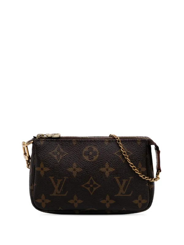 Louis Vuitton Pre-Owned 2018 Monogram Mini Pochette Accessoires Handbag  Brown FARFETCH TH