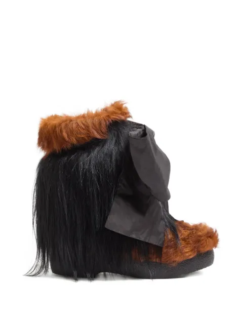 Valentino Garavani 45mm Snowish fur-trimmed boots