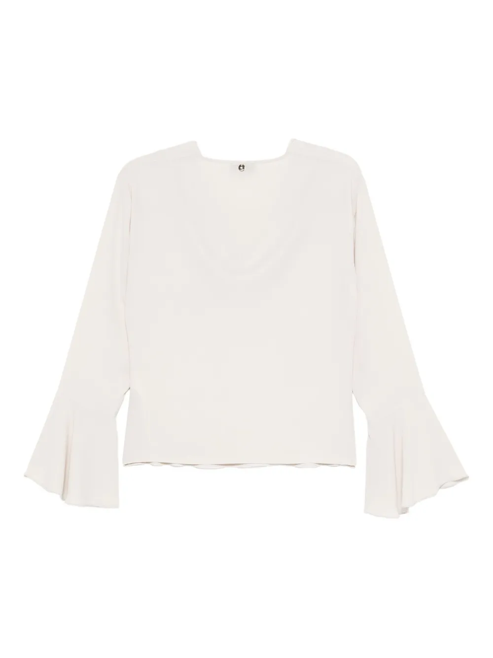 LIU JO Blouse met klokmouwen en col - Beige