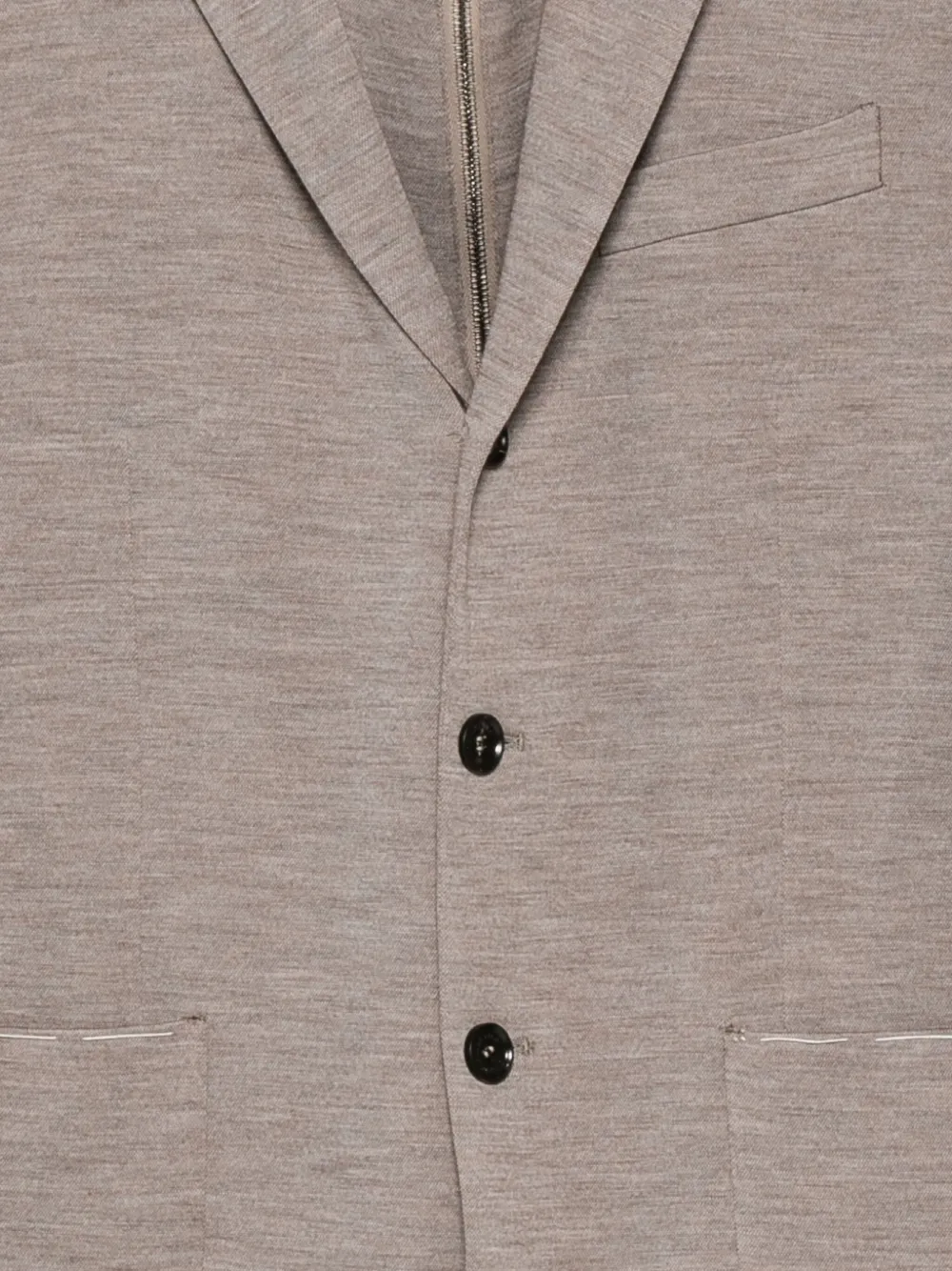 Maurizio Baldassari Hooded Panelled Jacket In Brown